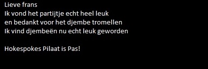 djembe partijtje djembe partijtje